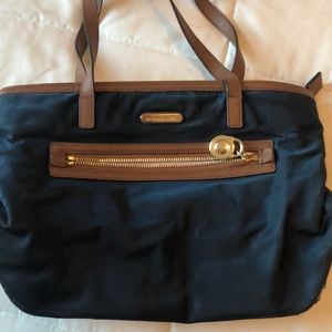 Michael Kors purse- navy and tan